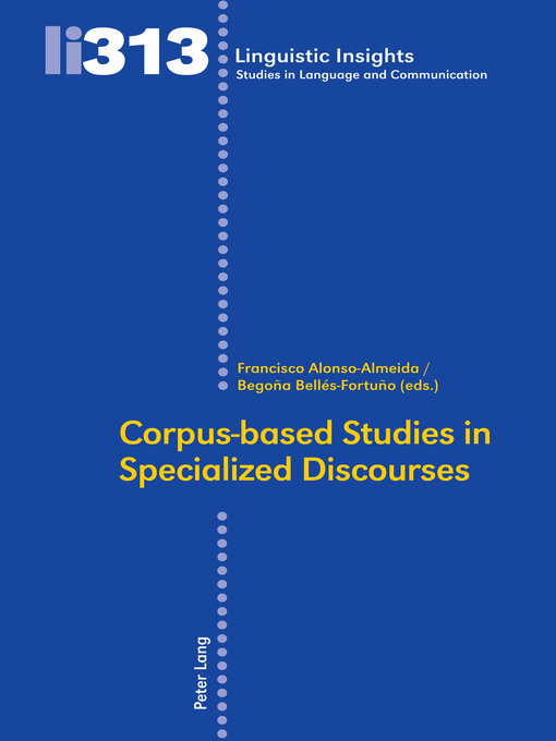 Cover image for Corpus-based Studies in Specialized Discourses